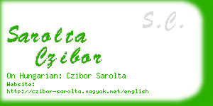 sarolta czibor business card